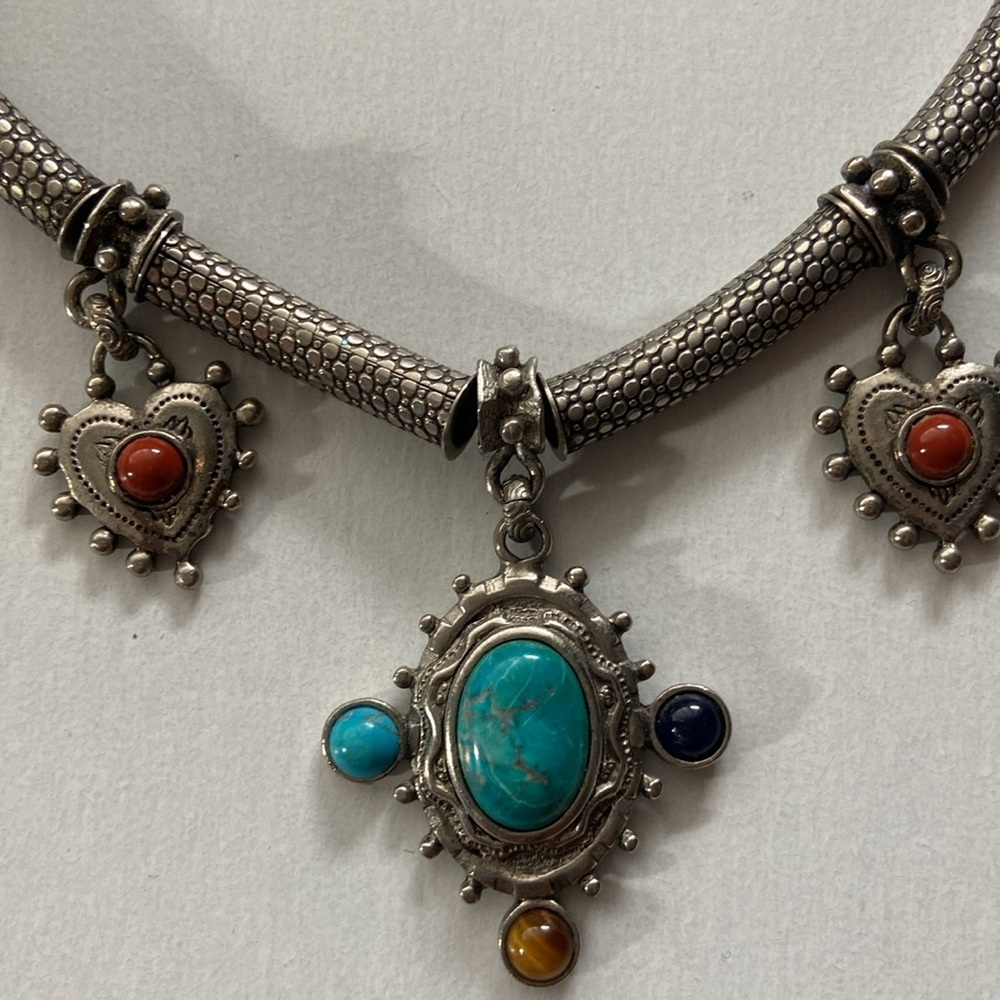 Robert Rose Native American Inspired Silvertone G… - image 4